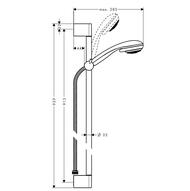   Hansgrohe Crometta 85 1jet/Unica`Crometta ( , ,  90) 27729000