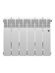 Радиатор биметаллический ROYAL THERMO Revolution B 350 (415х480х80) 786Вт, 6 секций, белый, — изображение 2