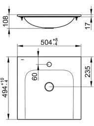 �������� Keuco Plan 504�494 ���������, 1 ��������� ��� ���������, ����� 32940315001