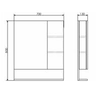 �������-���� COMFORTY ����-70 (700�800�130) ���������, ��� ������ 00004142212