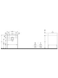   Duravit XViu 434493334  ,  / XV4531LB122