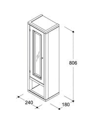 ���� � ����� Caprigo ������� 240 bianco antico 236�806�180 ����� 10390L-B002