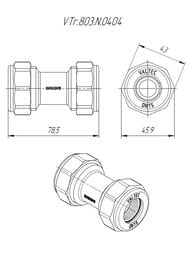 ������ �������� VALTEC ��� �������� ���� ��15, VTr.803.N.0404