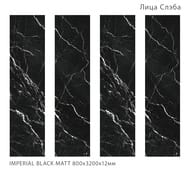 ��������������� ������ StaroSlabs Imperial Black MATT (3200x800x12), ������, ��
