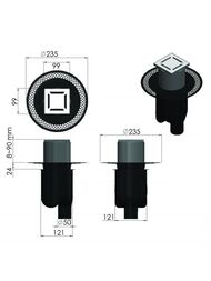 ���� ������� BERGES PLATZ Norma 100�100, ��. ������, ����. ������ S-����� D50/105�� �30/80��, 091058