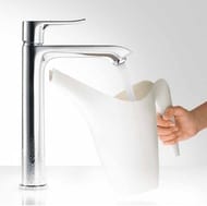 Смеситель Hansgrohe Metris 31183000 для умывальника с высоким изливом и донным клапаном, хром