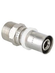 Пресс соединитель прямой VALTEC 16х1/2"Н VTm.201.N.001604 — миниатюра 1