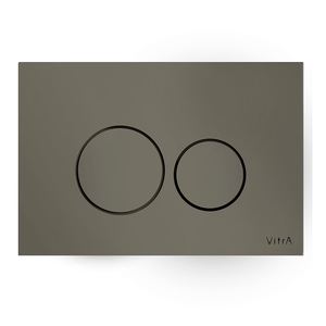 Клавиша смыва двойная VITRA Origin корпус из закаленного стекла, цвет темно-серый 740-1603