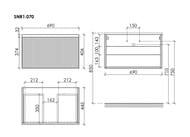 ����� ��������� SANCOS Snob R 1.0 690�445�406, 1 ����, ��������, Bianco, SNR1.070W