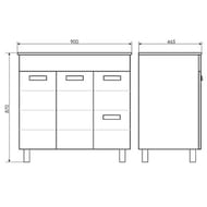 ����� COMFORTY ������ �-90 (900�870�465) ���������, ����� ������� 00-00001644