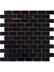 Мозаика из натурального камня LeeDo Pietrine 7 Nero Oriente POL 23x48 (298х298х7) черная (шт.) — миниатюра 1