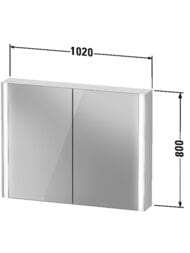 �������-���� Duravit XViu 1020�800�156 � ����������, ������, �������, 3 �����, ������� XV71330B1B1