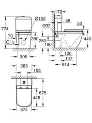 - Grohe Euro Ceramic (678305774) ,  , - 39462000