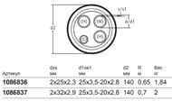 Труба Usystems Quattro Midi 2х25х2,3-25х3,5-20х2,8/140 1136771