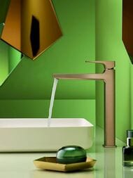 Смеситель Hansgrohe Metropol 32512140  для умывальника, с донным клапаном, 260мм, шлифов бронза — изображение 2