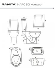 ������ ������� ������ ���� �� ������� (760�342�604) ����� ������, ������ �����, ������� � �/������ WC.CC/Mars/2-DM.Rim/WHT.G/S1