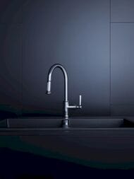 Смеситель Axor Montreux 16581800 для кухни с выдвижным изливом, однозахватный, сталь — изображение 2