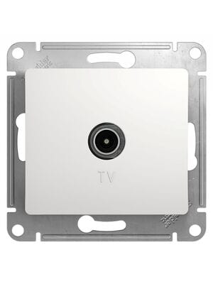 Розетка телевизионная Systeme Electric GLOSSA TV белый GSL000193