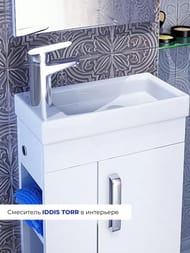 Смеситель Iddis TORR для умывальника TORSB00i01 однозахватный, фиксированный излив 110мм