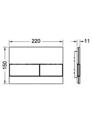 ������� ����� TECE Square II 220�150�7 ������� ����, ������ ����� �������������� 9240826