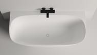 Ванна пристенная Salini Sofia Wall S-Sense 102512G 1700х800х580 иск. камень, белый глянец