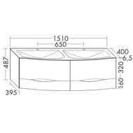 ����� � ������� ��������� Burgbad Sinea 2.0 1510�487�400 ����., 4 ��, ����� ������ SFFQ151F2800G0166