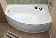 Ванна акриловая Aquanet JERSEY 170х90 правая асимметричная, без гидромассажа, без обвязки 203989