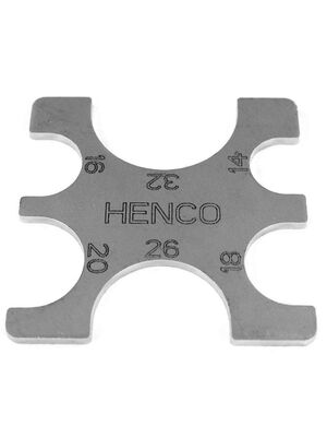 Шаблон для проверки насадок HENCO PRESSCHECK1432