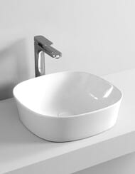 Раковина накладная ArtCeram Ghost 20х420х125 без перелива, без отв. под смесит., белая GHL001 01 00