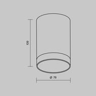 ���������� ���������� Maytoni Luxe (����) O500CL-L10B3K, 3000� 10�� IP 65, ������