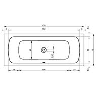 ����� ��������� RIHO PALERMO 170x75, �������������
