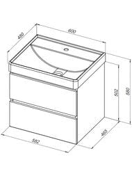 ����� ��� �������� Aquanet ���� 60 (582�502�465) ���������, 2 �����, ����� ������ 308318