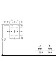 �������-���� Duravit Ketho 1000�750�180 � ����������, 2 �����, ������� ���. KT7532043430000