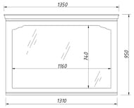 ������� Caprigo ������� 1350�950�41 ����: ������� (�����) 33933-085