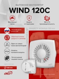 ���������� ERA WIND D120 ���������, 160 �3/�, 30 ��, ���.������, �����, WIND 120C
