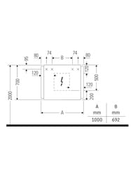 �������-���� Duravit Ketho.2 700�1000�157 � ���������� K27137000000000