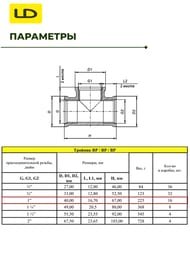 ������� LD 1"��� ������, LD.67.514.25
