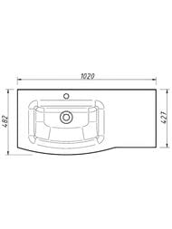 �������� ��� ����� Caprigo ������� (1020�482) �����, ����� �������������� 18�� GC18R-INT100L