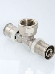 Пресс тройник VALTEC 32х3/4"Вх32 VTm.232.N.320532