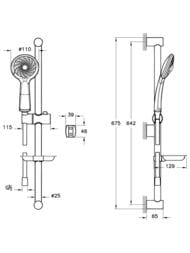 ������� ����� Vitra Samba ������ � ������ ��� 3-�������� A45680WSA