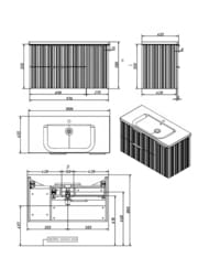 ����� ��� �������� Caprigo RAIN-Smalty 100 (976�446�550) 2 �����, 1 ����� �� 36515Reml-043.000.00.20