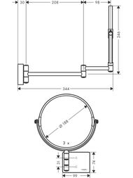   Hansgrohe AddStoris 41791670  , 3-  .,  