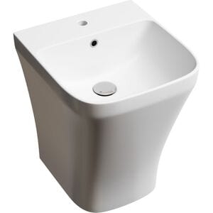 Раковина моноблок подвесная Ceramicanova DION 365х400х455 отв. под смеситель, белый CN6067