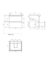 ����� ��� �������� ��������� Cersanit MODUO 60 ��� COMO 60 (585�570�445) ������ 69344