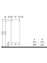   Duravit Ketho 5001320360  ,   KT1267L4343