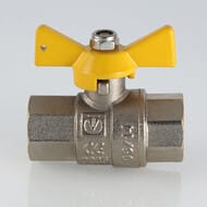 Кран шаровый для газа VALGAS 1/2"ВВ бабочка VT.277.N.04