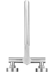 Смеситель для ванны/душа Swedbe Latuno L11307 с изливом 322мм Z формы и дивертером, сталь нержавеющ