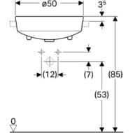 �������� Geberit VariForm (500�500) ����������������, 2 ���. ��� ���������, � ��������� 500.783.01.2