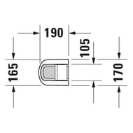 Полупьедестал Duravit No.1 белый 08584400002