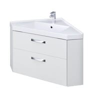 Раковина Aquaton Кантара 78 1A715331AN010 785x785x179мм из литьевого мрамора, угловая, белая